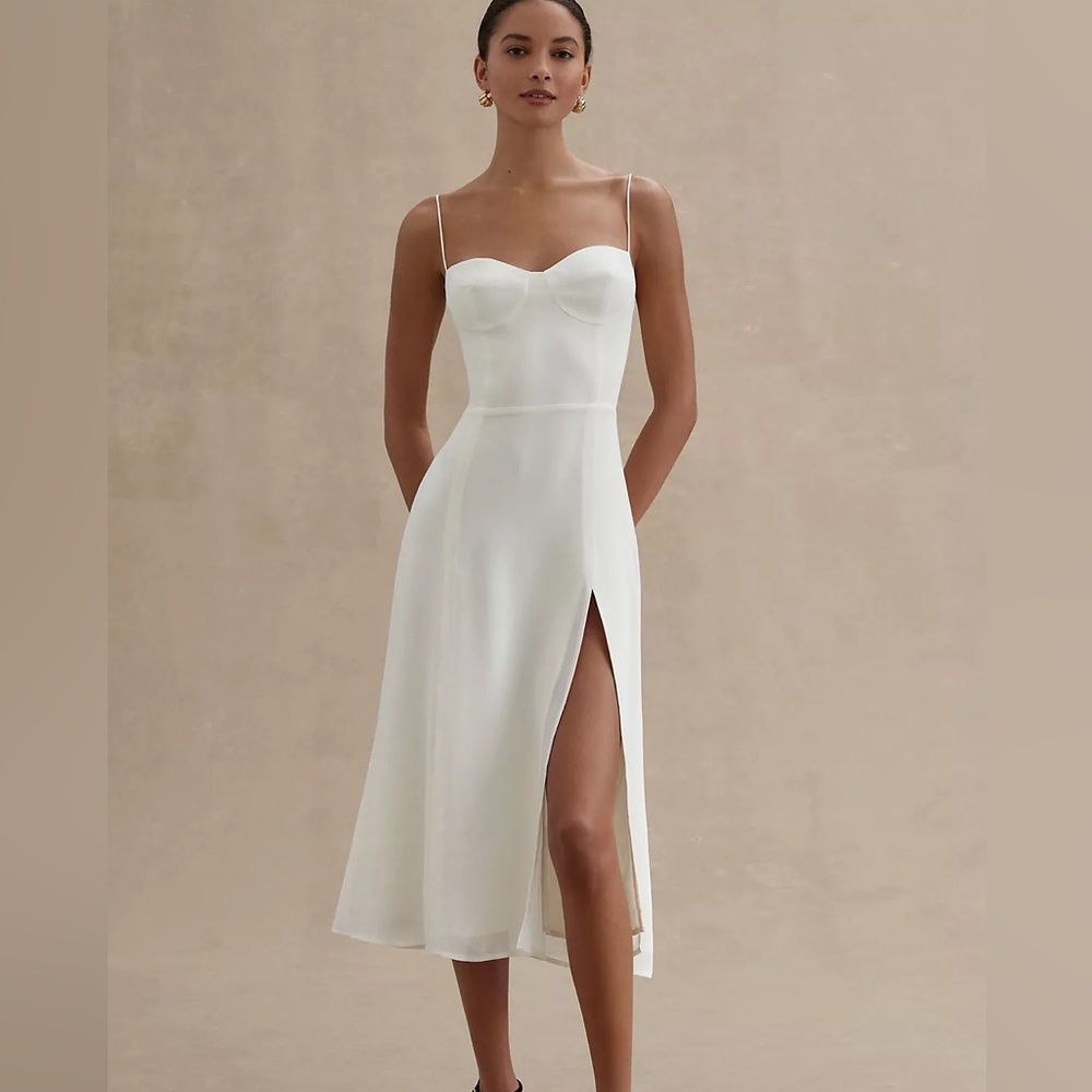Reformation Juliette Dress in White